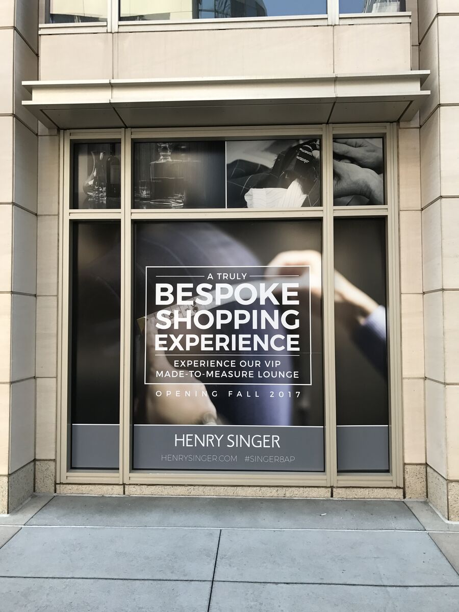 Bespoke Shopping Experience window wrap